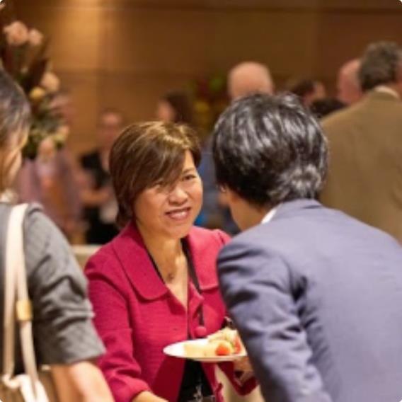 Adeline engaging with the audience after the keynote